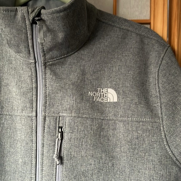 EUC North Face Women Apex Bionic 3 WindWall Soft Shell Jacket - Heather Gray L - Picture 3 of 10